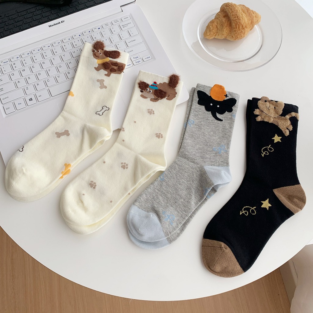 Vớ hoạt hình cổ cao Unisex đủ màu phong cách thể thao, trẻ trung, năng động.