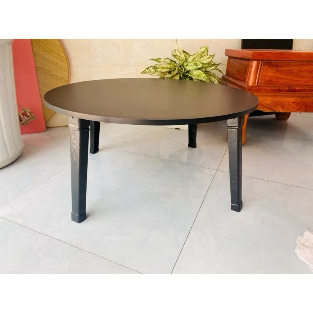 Bàn tròn gấp gọn ngồi bệt học sinh tiện ích chân nhựa cứng 60x60 NAVACO