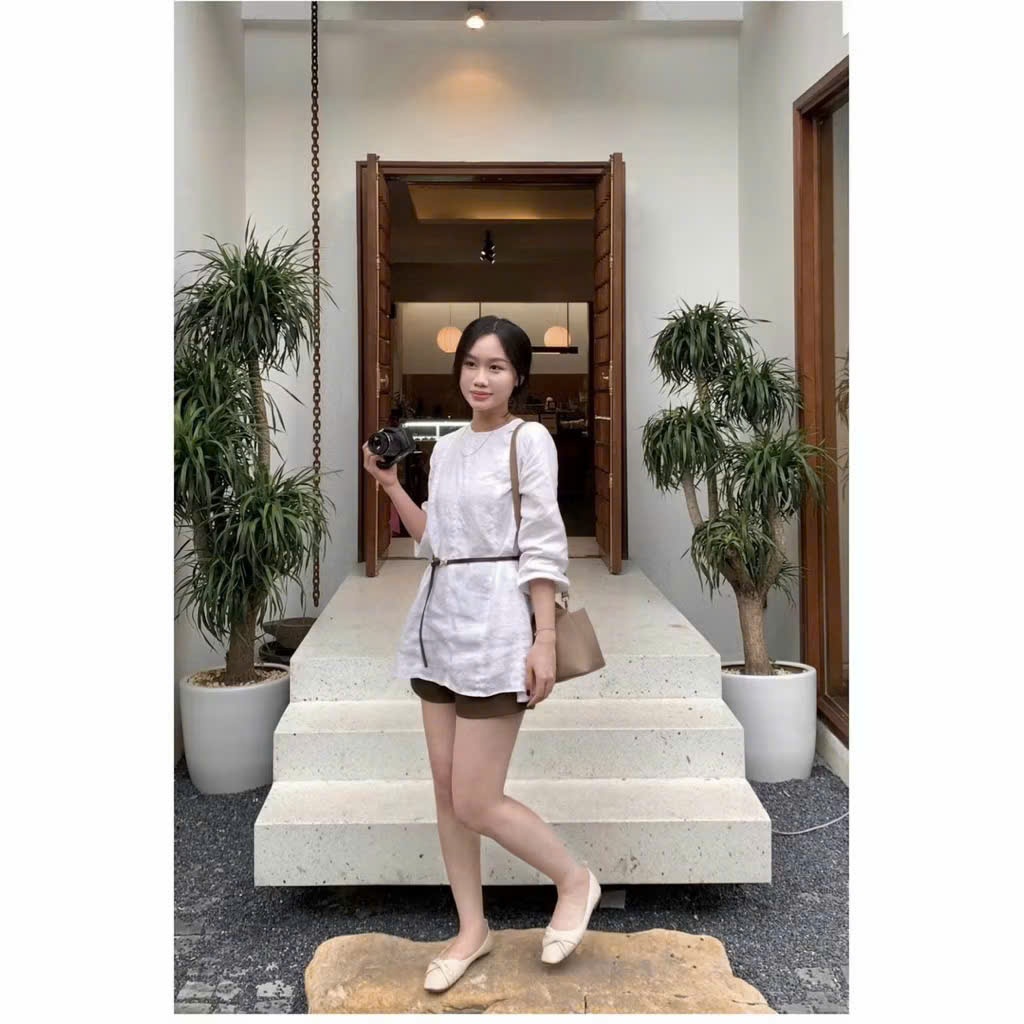 𝗟𝗮𝗻𝗱𝘆  - Áo Linen tay dài