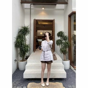 𝗟𝗮𝗻𝗱𝘆 - Áo Linen tay dài