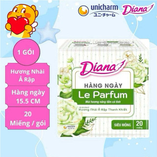 Băng Vệ Sinh Diana Hàng Ngày Le Parfum Hương Nhài Ả Rập Gói 20 Miếng - Lê Minh Hương Shop