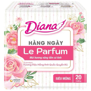Băng Vệ Sinh Diana Hàng Ngày Le Parfum Hương Mộc Hồng Anh Quốc Gói 20 Miếng - Lê Minh Hương Shop