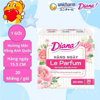 Băng Vệ Sinh Diana Hàng Ngày Le Parfum Hương Mộc Hồng Anh Quốc Gói 20 Miếng - Lê Minh Hương Shop