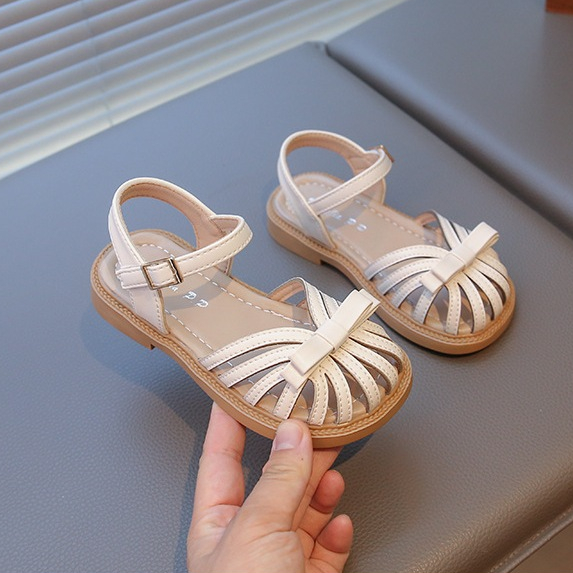 [M185] Giày Búp Bê Bé Gái Phong Cách Vintage, Giày Sandal Rọ Đan Lưới Thoáng Khí Mềm Êm Cho Bé Từ 2 - 8 Tuổi  TH Kids