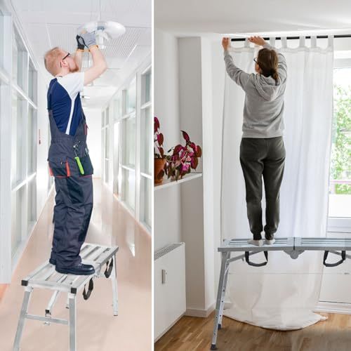 [Giá Siêu Rẻ] Giàn giáo gấp gọn Nhiều kích thước lựa 1.2m-2m chọn Không Rung Chịu Lực 150kg  Công trình cải tạo nhà