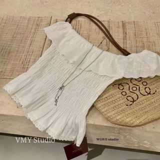 VMY Studio - Áo trễ vai bèo nhún dáng ôm xòe cá tính, áo thun kiểu nữ trễ vai cổ bèo dáng chun ôm QCCC nữ
