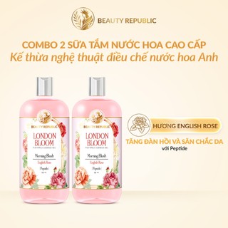 [MUA 1 TẶNG 1] Sữa tắm nước hoa Anh tăng đàn hồi & săn chắc da với Peptide Beauty Republic Morning Blush 500ml