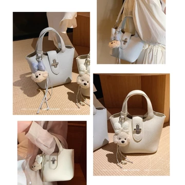 Women's Bag Charm β Beige