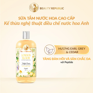 Sữa tắm nước hoa Anh tăng đàn hồi & săn chắc da với Peptide Beauty Republic Twilight Charm Hương Earl Grey 500ml