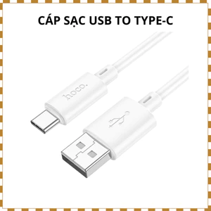 Cáp Sạc Type-C Hoco X88 Dài 1m – Dây Sạc Nhanh 2.4A Cho Android, Samsung, OPPO, Vỏ TPE Dẻo, Bền Chắc