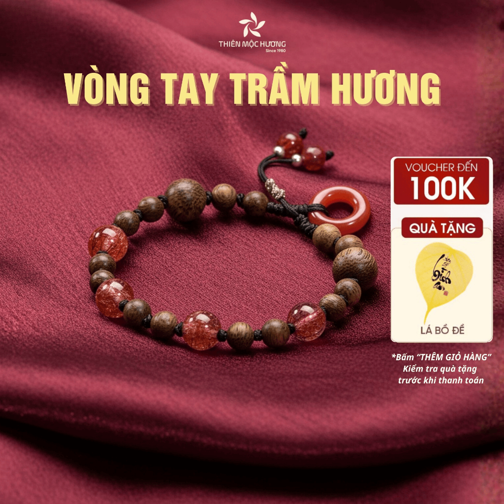 Vòng Tay Phong Thủy Trầm Hương Đồng Điếu – Thiên Mộc Hương Trầm Tốc Việt Nam thu hút tài lộc