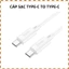 Cáp Sạc Nhanh Type-C to Type-C 60W Dây Sạc Nhanh 3A Hỗ Trợ Sạc Laptop Điện Thoại Tablet Bền Chắc Chống Rối Dài 1m