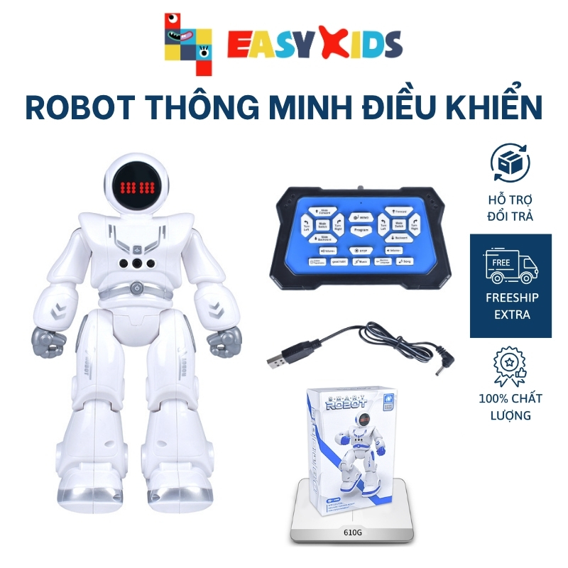Robot Đồ Chơi Thông Minh Cho Bé Điều Khiển Từ Xa STEAM Đồ Chơi Giáo Dục Cho Bé Cảm Ứng