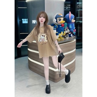 Áo Thun Nữ Kitty Màu Loang Mài Form Rộng QCCC Cao Cấp