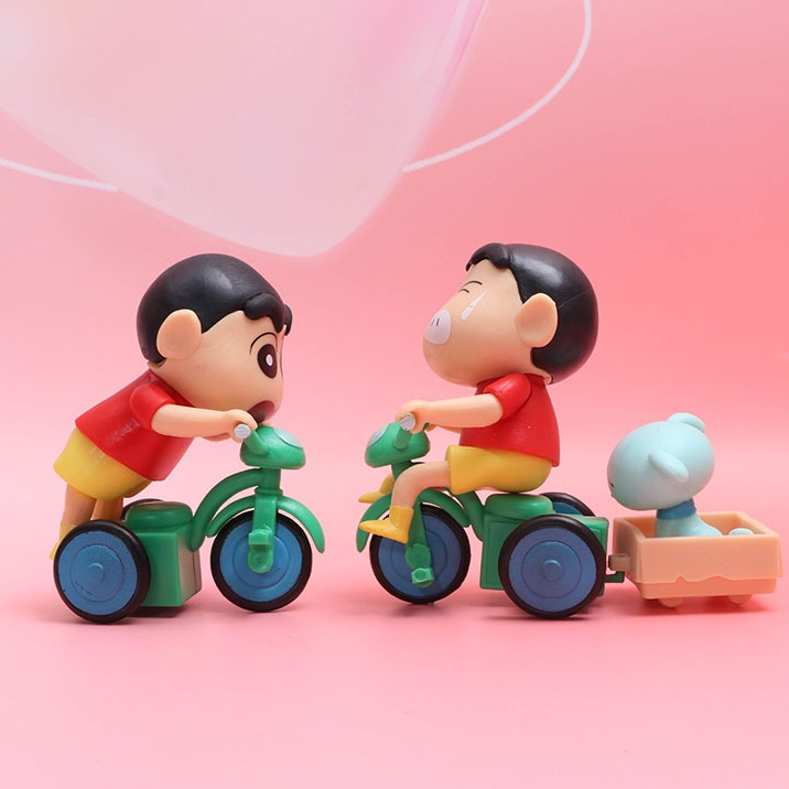 Set 6 Hộp Shin Cậu Bé Bút Chì Mô Hình Kuromi Melody Mô Hình Nhân Vật Shin Chan Dễ Thương - PUPU HOUSE