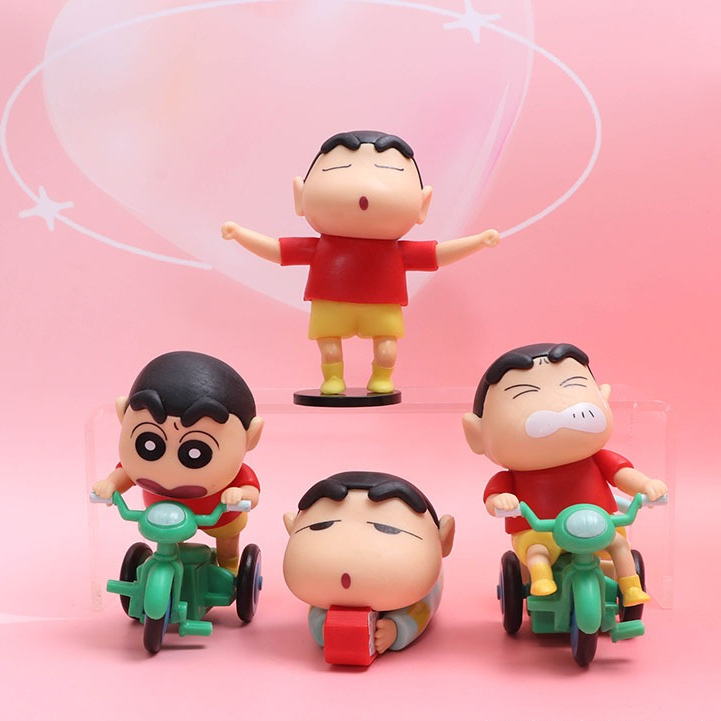Set 6 Hộp Shin Cậu Bé Bút Chì Mô Hình Kuromi Melody Mô Hình Nhân Vật Shin Chan Dễ Thương - PUPU HOUSE