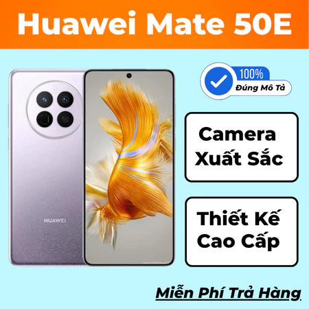 [Máy Cũ] Điện Thoại Huawei Mate 50E Camera Xuất Sắc Chip Snapdragon 778G Màn Hình Oled 90Hz Phẳng