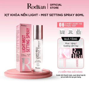 Xịt Khóa Nền Trang Điểm Rodian Light - Mist Setting Spray Lâu Trôi Và Kiểm Soát Dầu Trên Da 80ml
