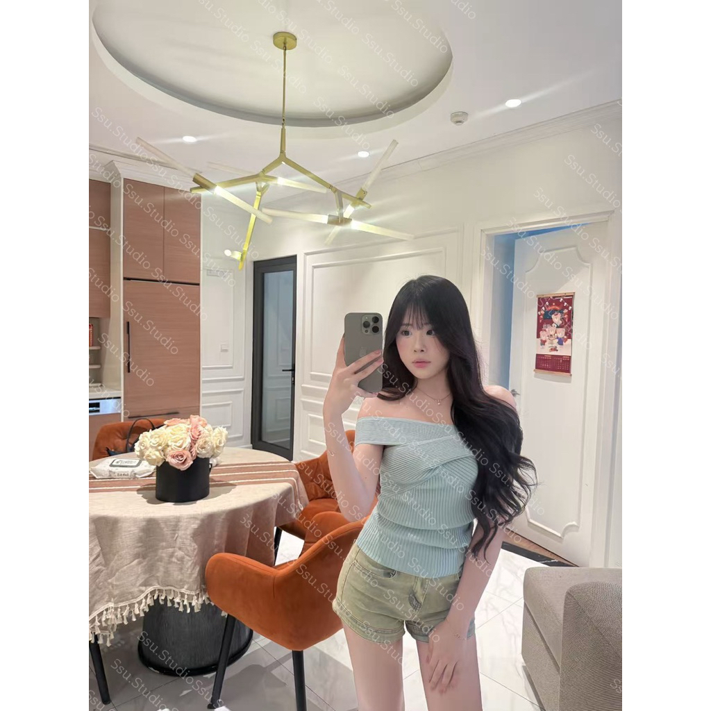 𝑺𝒔𝒖.𝑺𝒕𝒖𝒅𝒊𝒐/ ÁO TRỄ VAI MẶC NHIỀU KIỂU XIU XINH