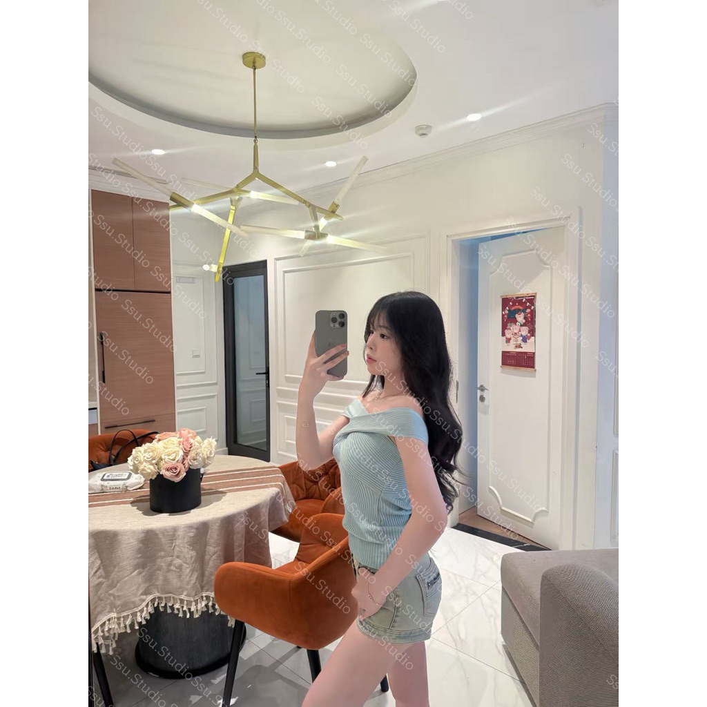 𝑺𝒔𝒖.𝑺𝒕𝒖𝒅𝒊𝒐/ ÁO TRỄ VAI MẶC NHIỀU KIỂU XIU XINH