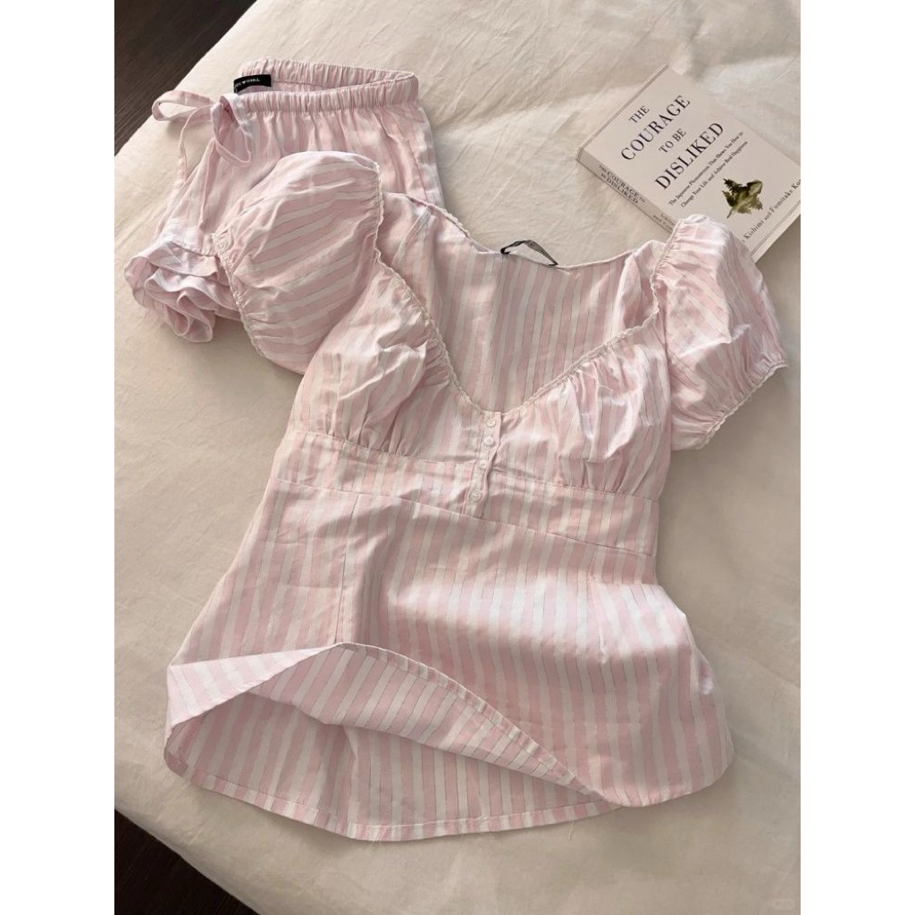 Bộ đồ ngủ 2 dây Cottege