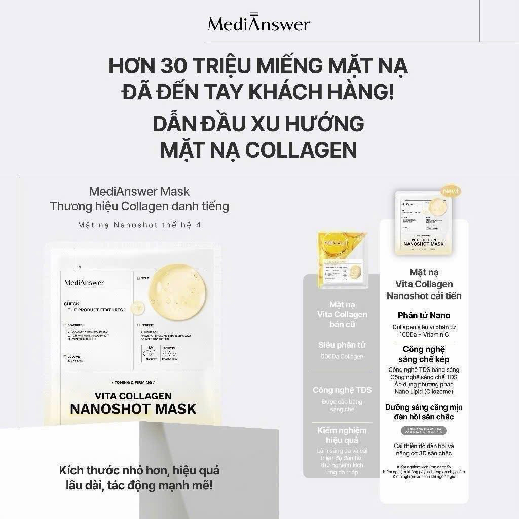 [HÀNG CTY CÓ TEM PHỤ] MẶT NẠ THẠCH MEDIANSWER CALMING COLLAGEN