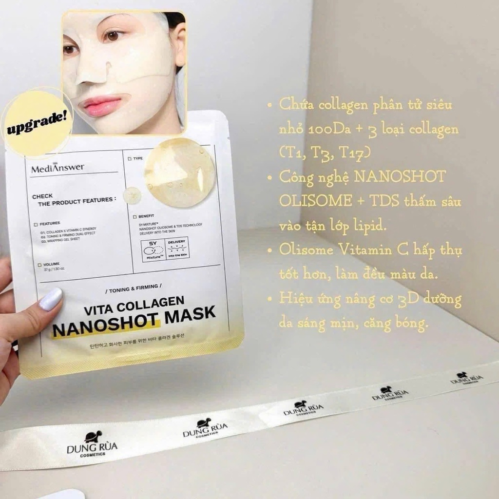 [HÀNG CTY CÓ TEM PHỤ] MẶT NẠ THẠCH MEDIANSWER CALMING COLLAGEN