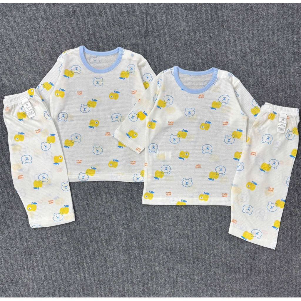 Bộ lửng cotton giấy Bekiz hoạ tiêt gấu xinh yêu (80,120)