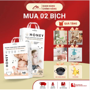 Combo 2 bịch Bỉm quần Honey chính hãng, siêu mỏng mềm, thấm hút tốt