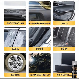 Chai xịt phục hồi nhựa nhám HANNI dùng cho xe máy, ô tô dung tích 200ml