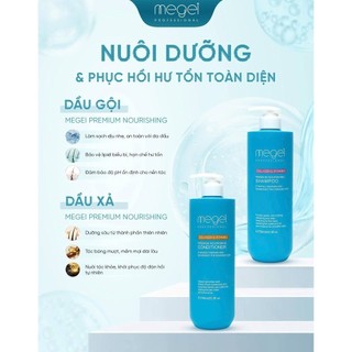 [Hàng salon] Cặp Dầu Gội Xả Megei 750ml .siêu thơm .siêu mượt ngăn tóc gãy rụng