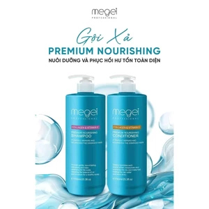 Cặp Dầu Gội Xả Megei 750ml .siêu thơm .siêu mượt ngăn tóc gãy rụng
