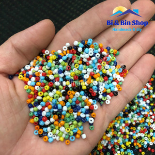 45g Hạt Cườm Màu Sứ Đính Kết Trang Phục, Làm Phụ Kiện Thời Trang