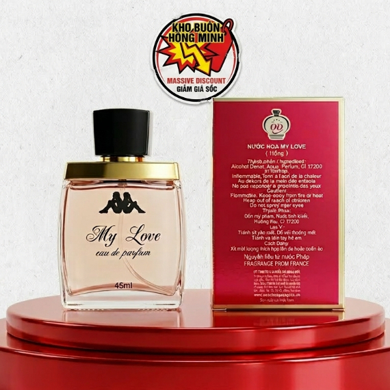 Nước Hoa Nữ MY LOVE Lưu Hương Lâu, Mùi Tự Nhiên, NGọt Ngào, Quyến Rũ 45ml