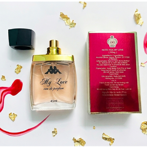 Nước Hoa Nữ MY LOVE Lưu Hương Lâu, Mùi Tự Nhiên, NGọt Ngào, Quyến Rũ 45ml