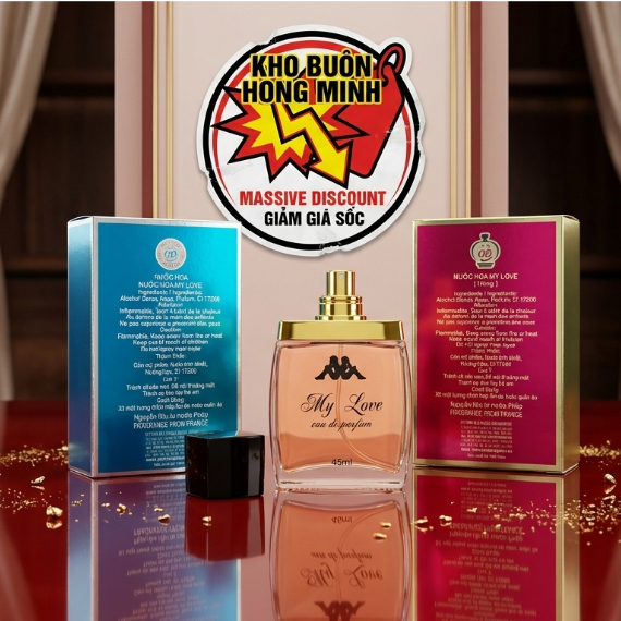 Nước Hoa Nữ MY LOVE Lưu Hương Lâu, Mùi Tự Nhiên, NGọt Ngào, Quyến Rũ 45ml