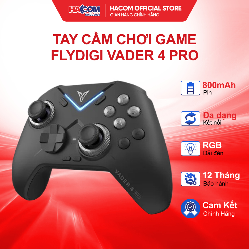 Tay cầm Flydigi Vader 4 Pro hỗ trợ Macro, Phím Cơ, Polling Rate 1000Hz ...