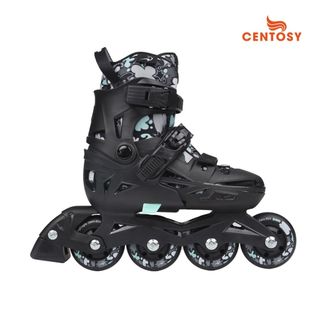 Giày patin trẻ em Flying Eagle NT2 Pro bánh cao su đặc, càng nhựa chịu lực dưới 50kg 3 màu xanh/hồng/đen