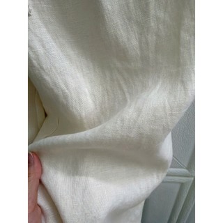 Quần dài ống suông Nam Linen 100%, 200gsm, lưng thun. JUNE LINEN QN26-02