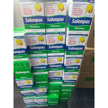 Cao dán Salonpas giảm đau nhức. Xả kho ai cần