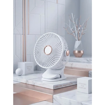 Quạt Mini Kẹp Bàn 360° Sạc Type-C – Quạt Tích Điện 3 Tốc Độ, Có Đèn Ngủ, Kẹp/Treo/Tường Đa Năng, Gió Mạnh Êm