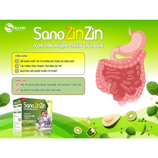 SANO ZIN ZIN - Giúp cải thiện táo bón, bổ sung chất xơ, hệ tiêu hóa khỏe hơn.