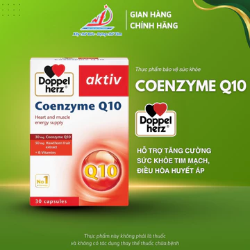 Viên Uống Bổ Tim Doppelherz Coenzyme Q10 Hỗ Trợ Bổ Tim Mạch, Ổn Định Huyết Áp, Giảm Mệt Mỏi