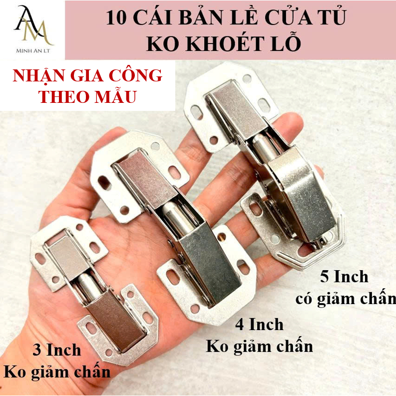 (Combo 10 cái)  Bản Lề Cửa Tủ Không Khoét Lỗ, Bản Lề Giảm Chấn Thủy Lực, Bản Lề Cửa Tủ Thông Minh | BigBuy360 - bigbuy360.vn