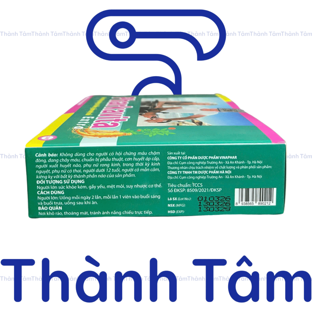 Viên uống PHARKAVITA EXTRA XANH 60V bổ sung vitamin tăng đề kháng, giảm mệt mỏi, ăn ngon