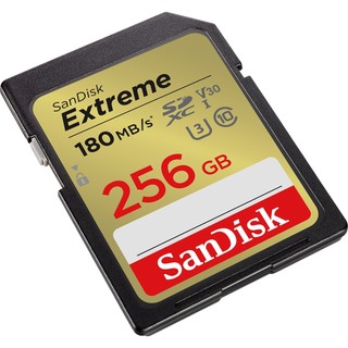 Thẻ nhớ Máy Ảnh SDXC SanDisk Extreme 256GB V30 UHS-I U3 4K đọc 180MB/s ghi 130MB/s (Vàng) - Phụ Kiện Nhất Tín