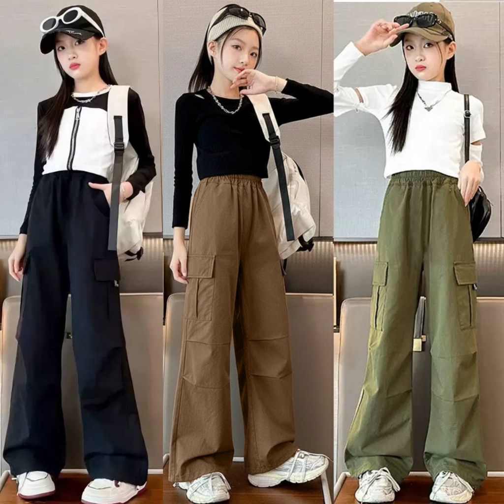 Quần kaki 2 da túi hộp cho bé gái size đại BEESHOP KM0015