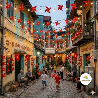 Dây chong chóng 10 mét Trang Trí 30/4, Sự Kiện, Trường Học, Cafe (Nhựa, Bền Màu)