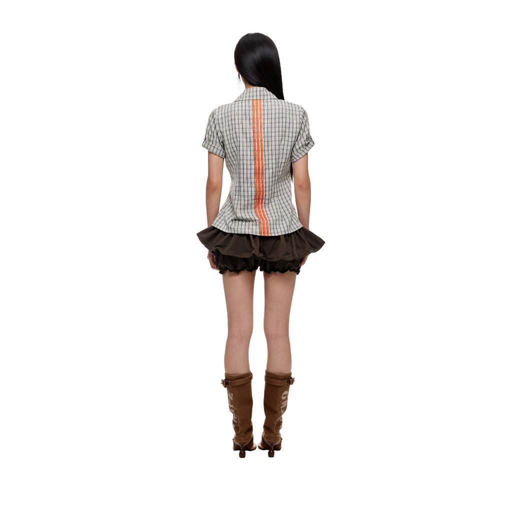 [KH51] Chân váy mini skirt Y2K dáng xòe bồng cạp trễ phong cách Acubi | Khao Boutique