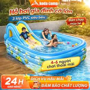 Bể bơi cho bé tại nhà,Bể bơi bơm hơi ngoài trời cho bé,Size lớn cho cả gia đình,kèm bơm,chất liệu dày bền